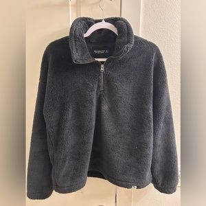Abercrombie and Fitch Sherpa Half Zip Sweater